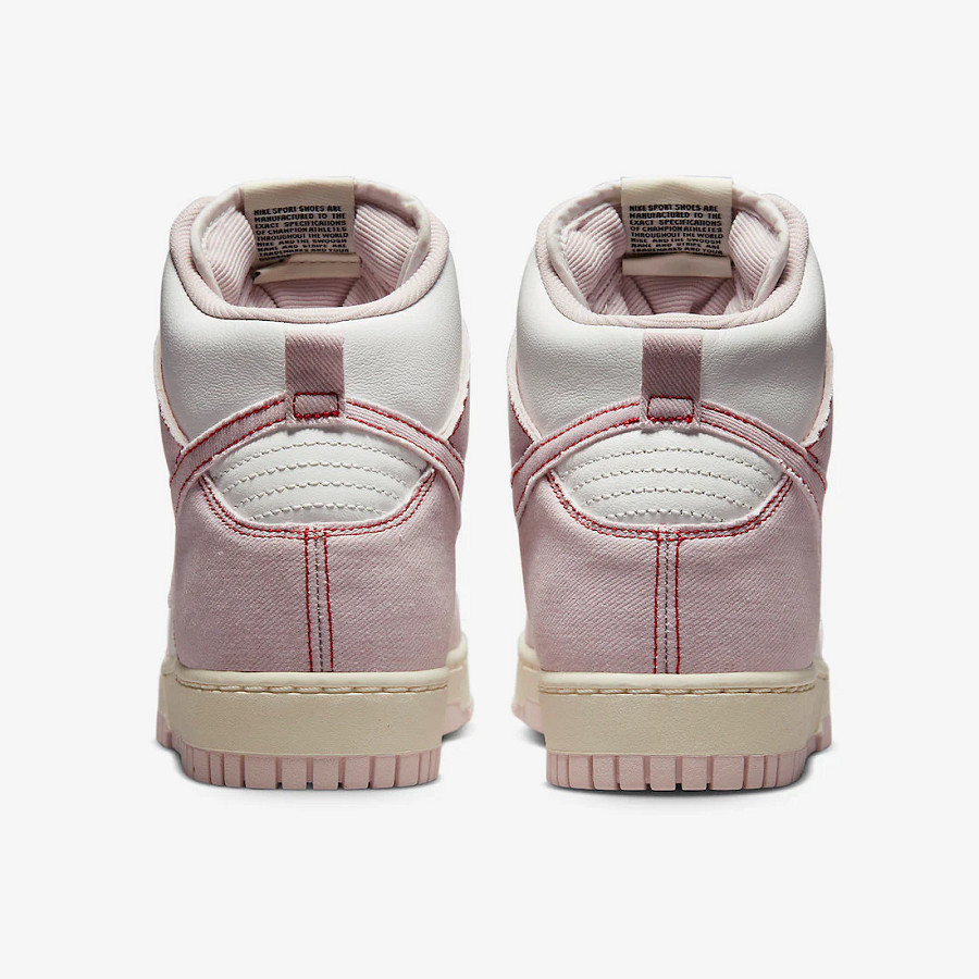 Giày Nike Dunk High 1985 Barely Rose Denim DQ8799-100 - Ảnh 6