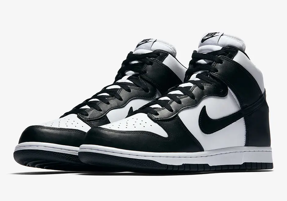 Alternative view of Giày Nike Dunk High Retro 'Black And White' DD1399-103