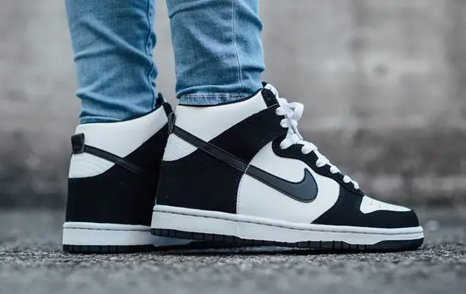 Giày Nike Dunk High Retro 'Black And White' DD1399-103 - Ảnh 4
