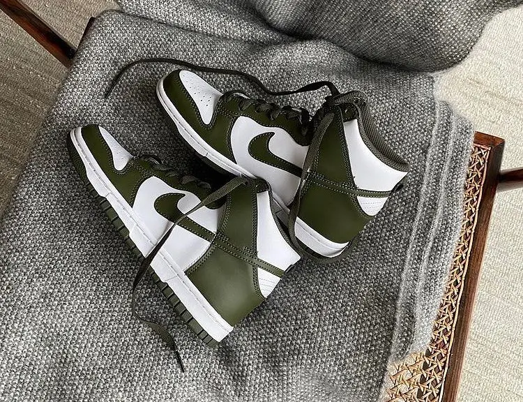 Alternative view of Giày Nike Dunk High Retro Cargo Khaki DD1399-107