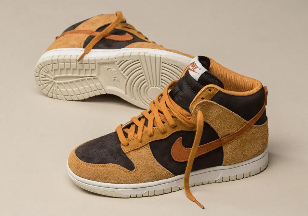Giày Nike Dunk High Premium 'Dark Curry' DD1401-200 - Ảnh 4