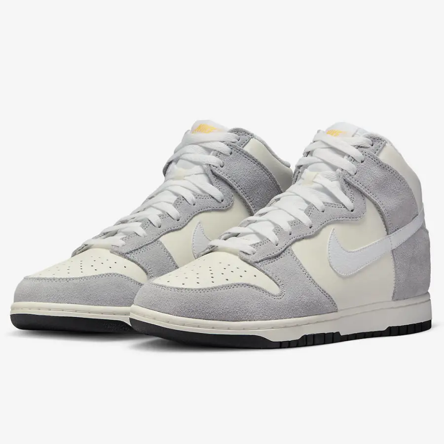 Alternative view of Giày Nike Dunk High Retro Sail Pure Platinum Black White DZ4515-100