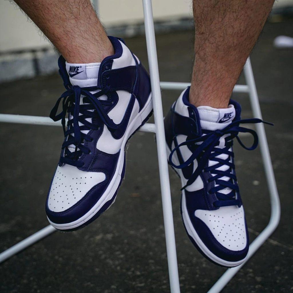Giày Nike Dunk High 'Midnight Navy' DD1399-104 - Ảnh 6