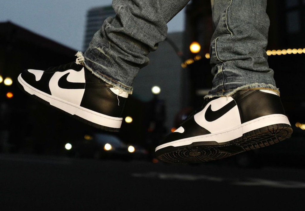 Giày Nike Dunk High Black White DD1399-105 - Ảnh 5