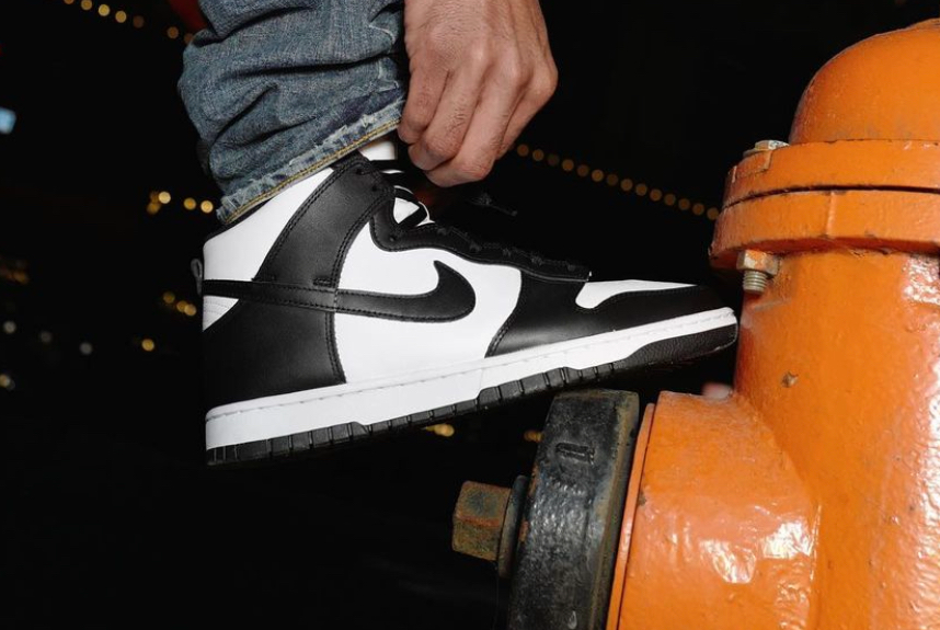 Giày Nike Dunk High Black White DD1399-105 - Ảnh 3