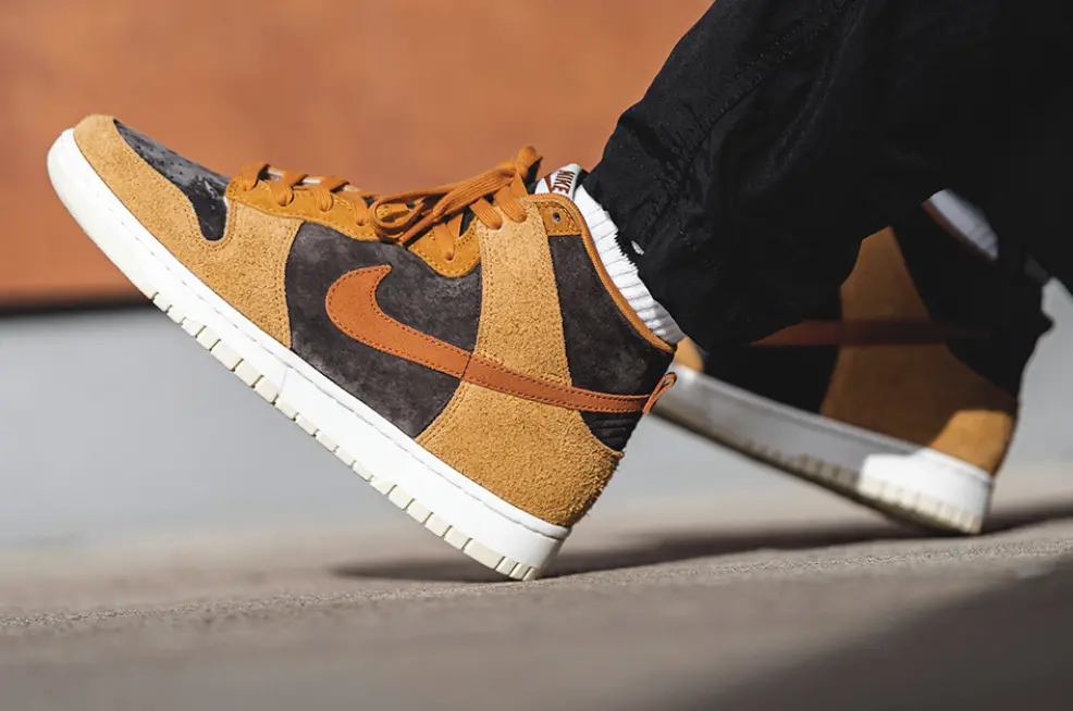 Giày Nike Dunk High Premium 'Dark Curry' DD1401-200 - Ảnh 6