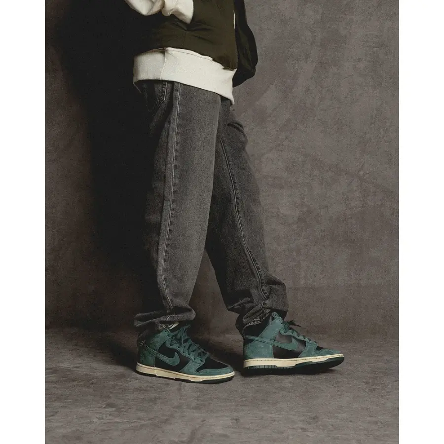 Giày Nike Dunk High Retro PRM Faded Spruce DQ7679-002 - Ảnh 3