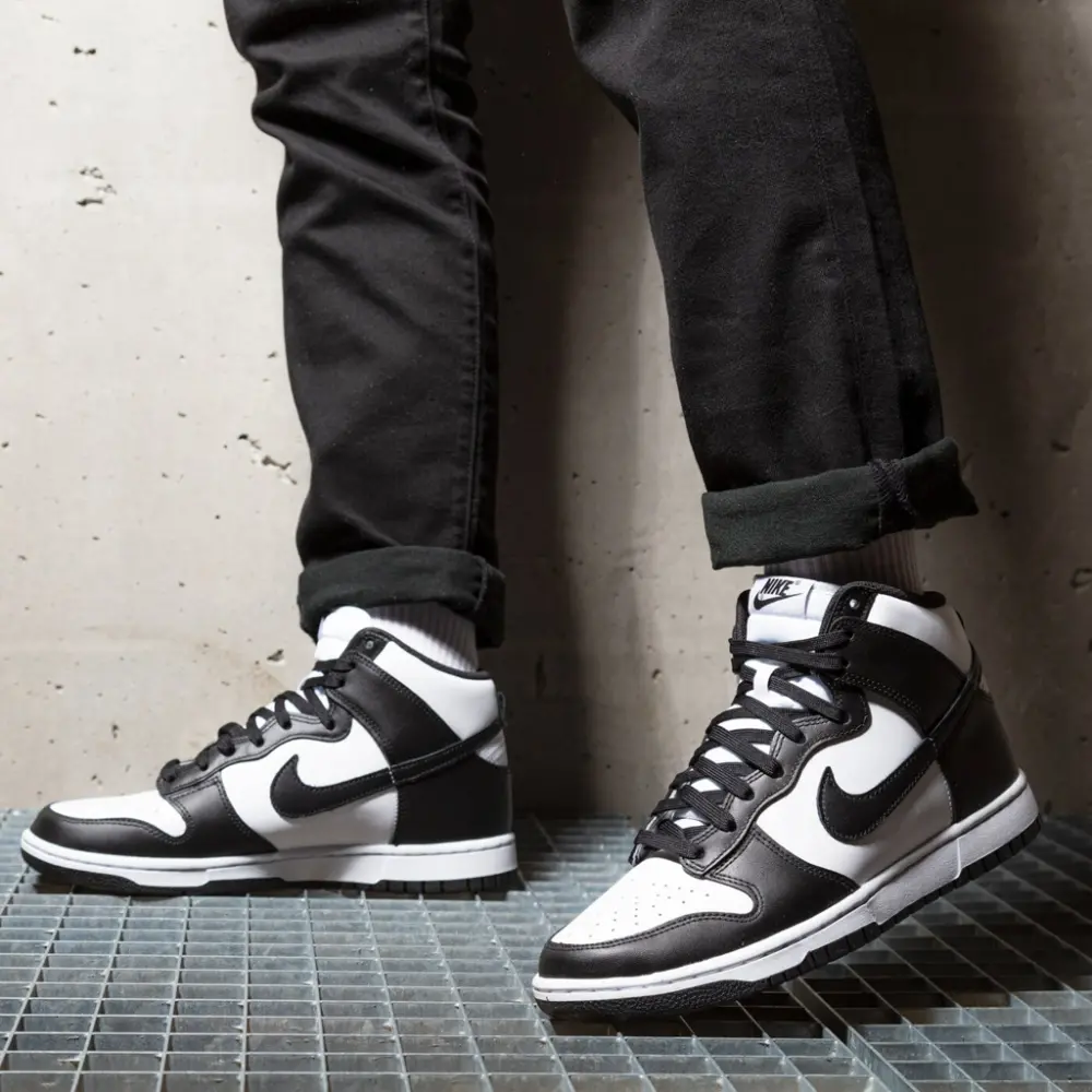 Giày Nike Dunk High Black White DD1399-105 - Ảnh 6