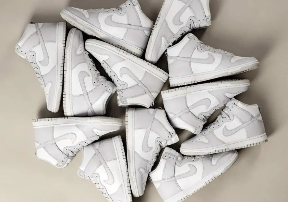 Giày Nike Dunk High 'Vast Grey' DD1399-100 - Ảnh 8