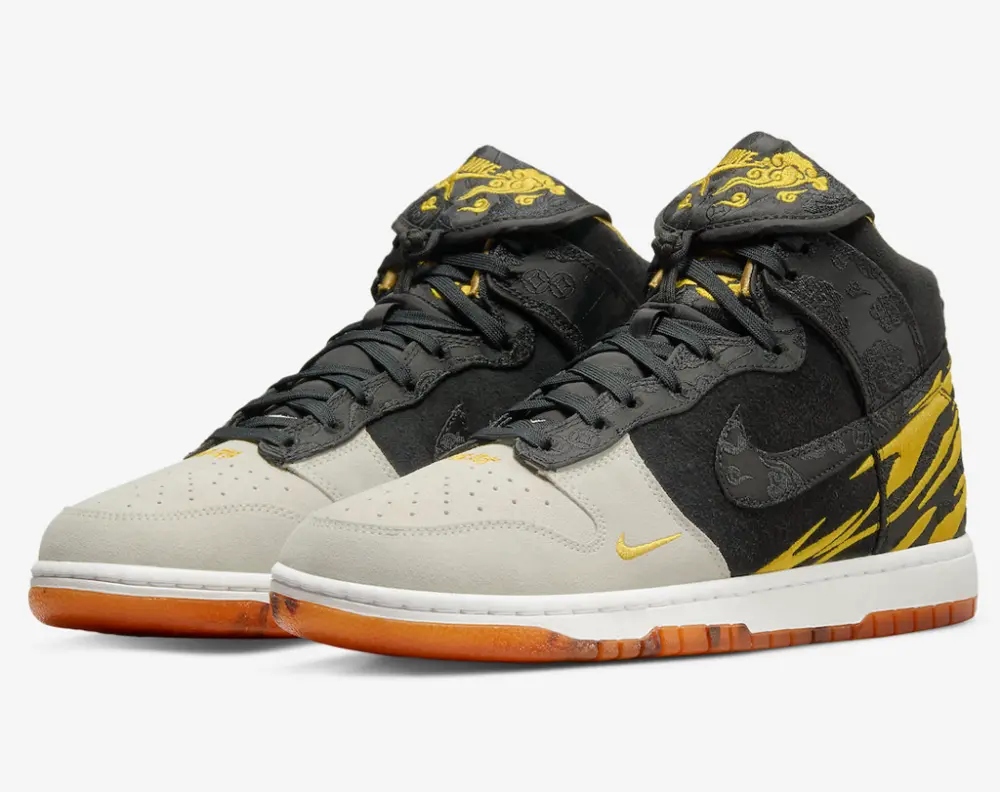 Giày Nike Dunk High Premium 'God Of Wealth' DQ4978-001 - Ảnh 3