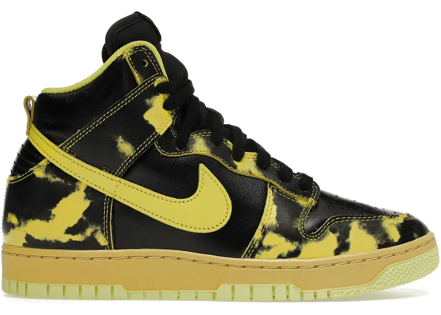 Giày Nike Dunk High 1985 SP Yellow Acid Wash DD9404-001