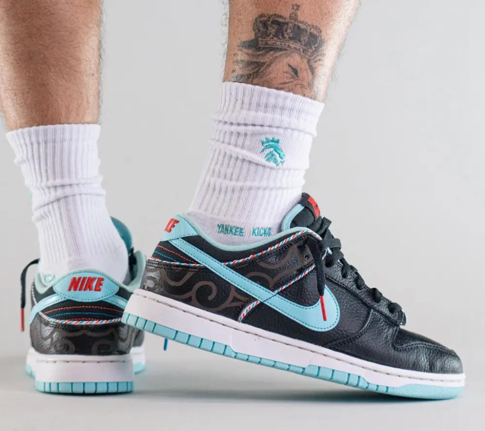 Giày Nike Dunk Low Barbershop Black DH7614-001 - Ảnh 4
