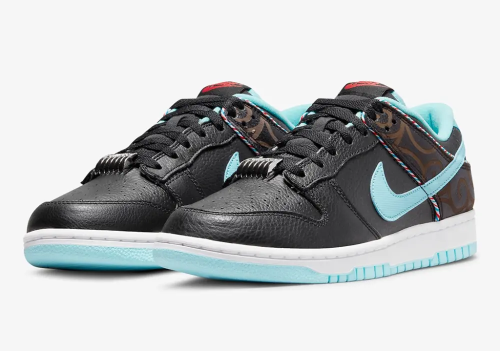 Alternative view of Giày Nike Dunk Low Barbershop Black DH7614-001