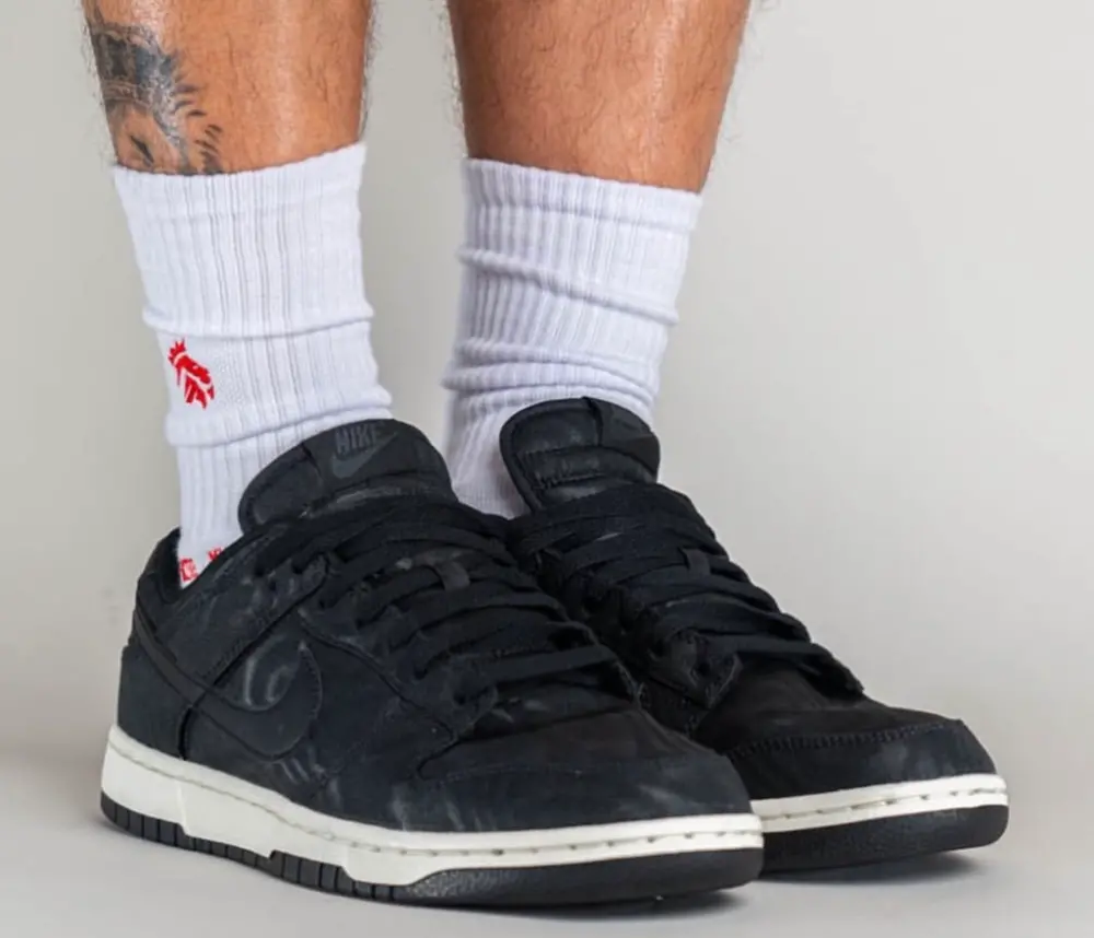 Giày Nike Dunk Low 'Black Canvas' DV7211-001 - Ảnh 4
