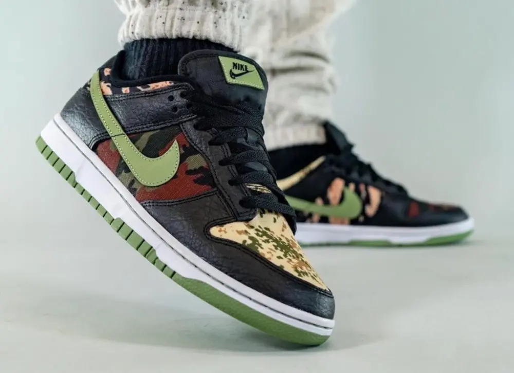 Giày Nike Dunk Low Camo 'Oil Green' DH0957-001 - Ảnh 3