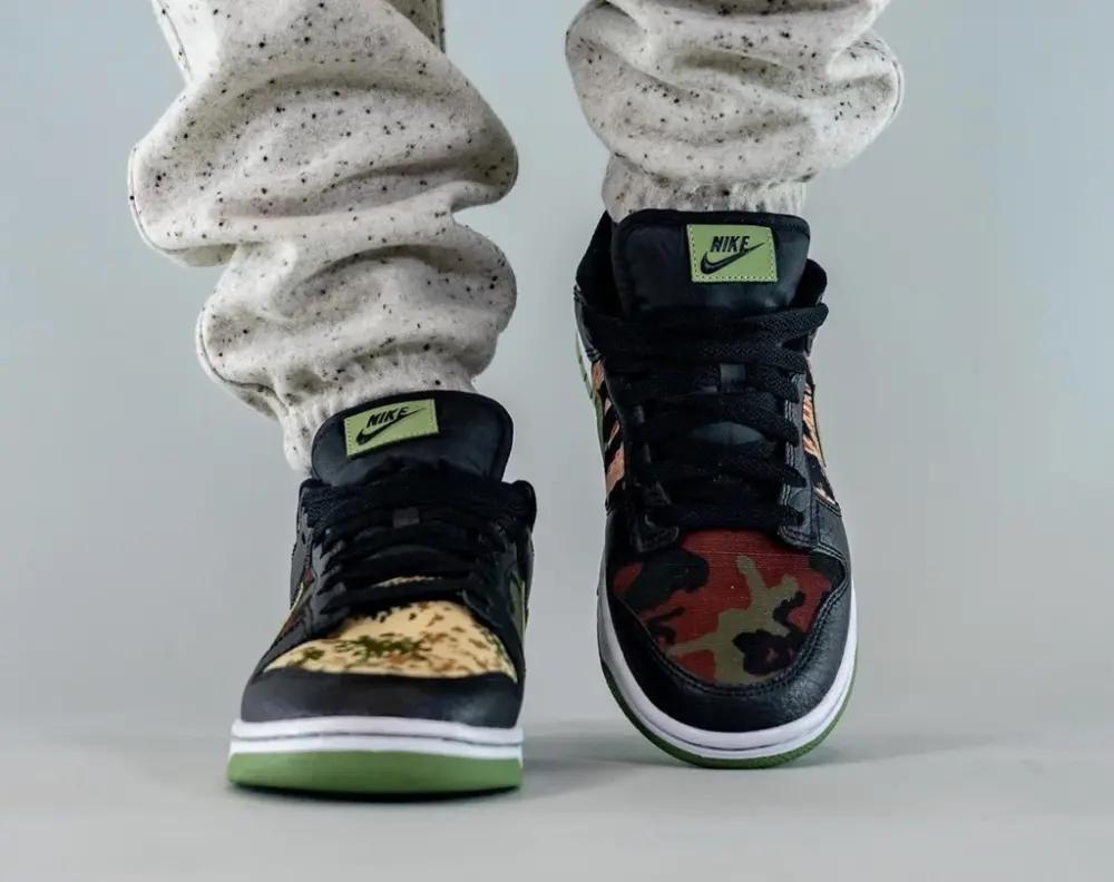 Giày Nike Dunk Low Camo 'Oil Green' DH0957-001 - Ảnh 4