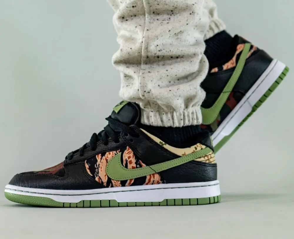 Giày Nike Dunk Low Camo 'Oil Green' DH0957-001 - Ảnh 5