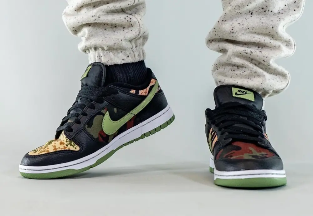 Giày Nike Dunk Low Camo 'Oil Green' DH0957-001 - Ảnh 7