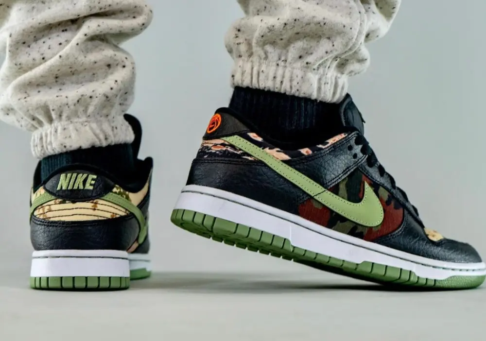 Giày Nike Dunk Low Camo 'Oil Green' DH0957-001 - Ảnh 8
