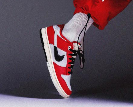 Giày Nike Dunk Low ' University Red Black' DZ2536-600 - Ảnh 2