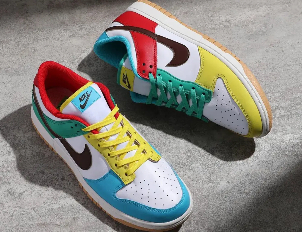 Giày Nike Dunk Low SE GS 'Free.99 - White' CZ2496-100 - Ảnh 3