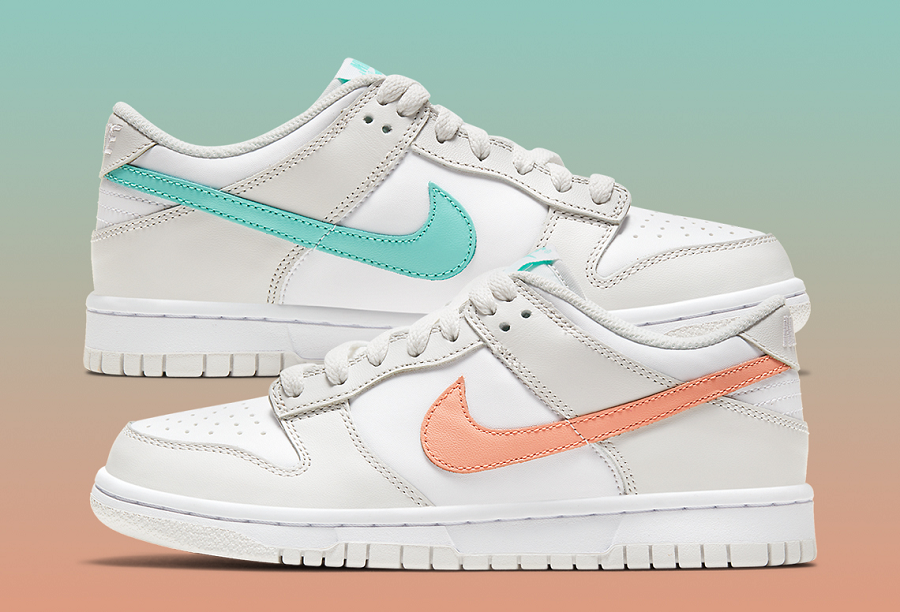 Giày Nike Dunk Low GS 'Tropical Twist' CW1590-101 - Ảnh 3