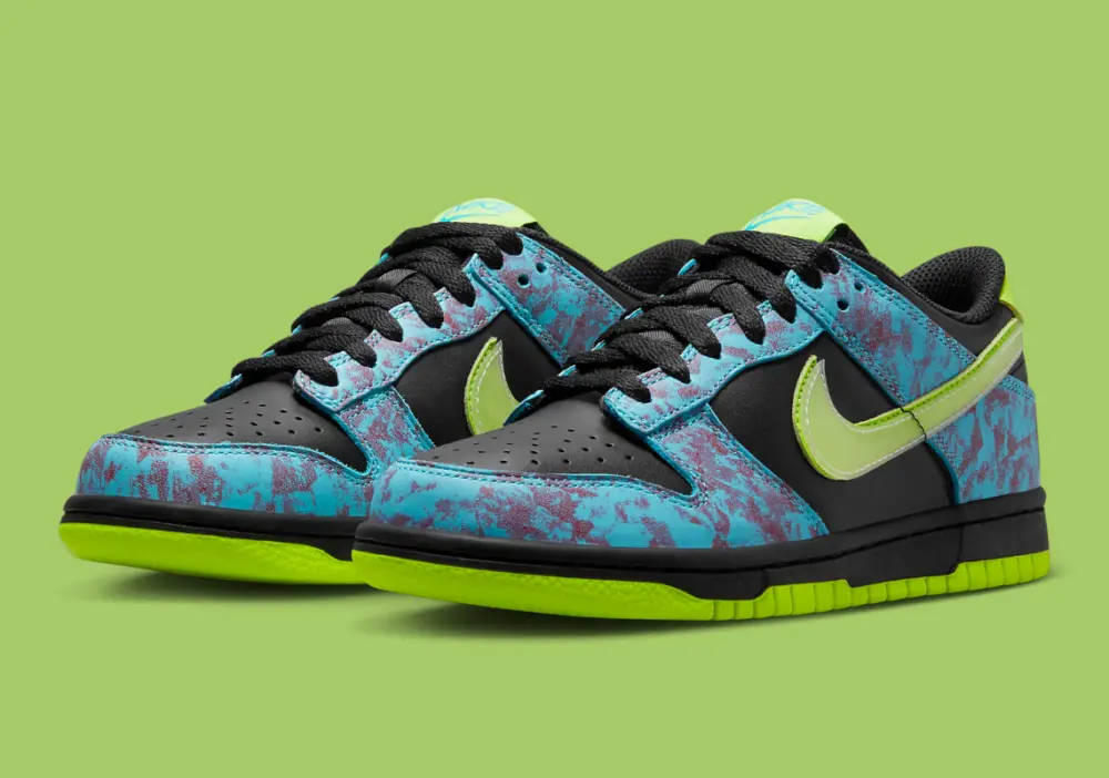 Giày Nike Dunk Low SE ‘Acid Wash Baltic Blue Volt’ DV1694-900 - Ảnh 5