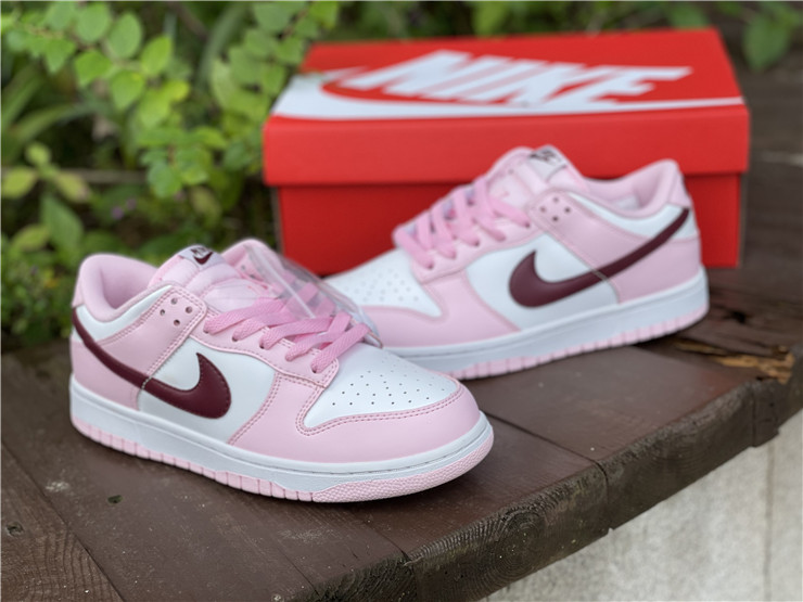 Giày Nike Dunk Low GS 'Pink Foam' CW1590-601 - Ảnh 5