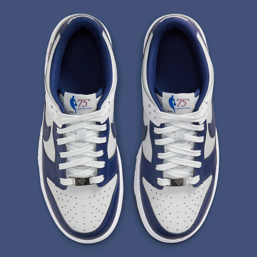 Giày Nike NBA x Dunk Low EMB GS '75th Anniversary - Nets' DO6288-001 - Ảnh 3