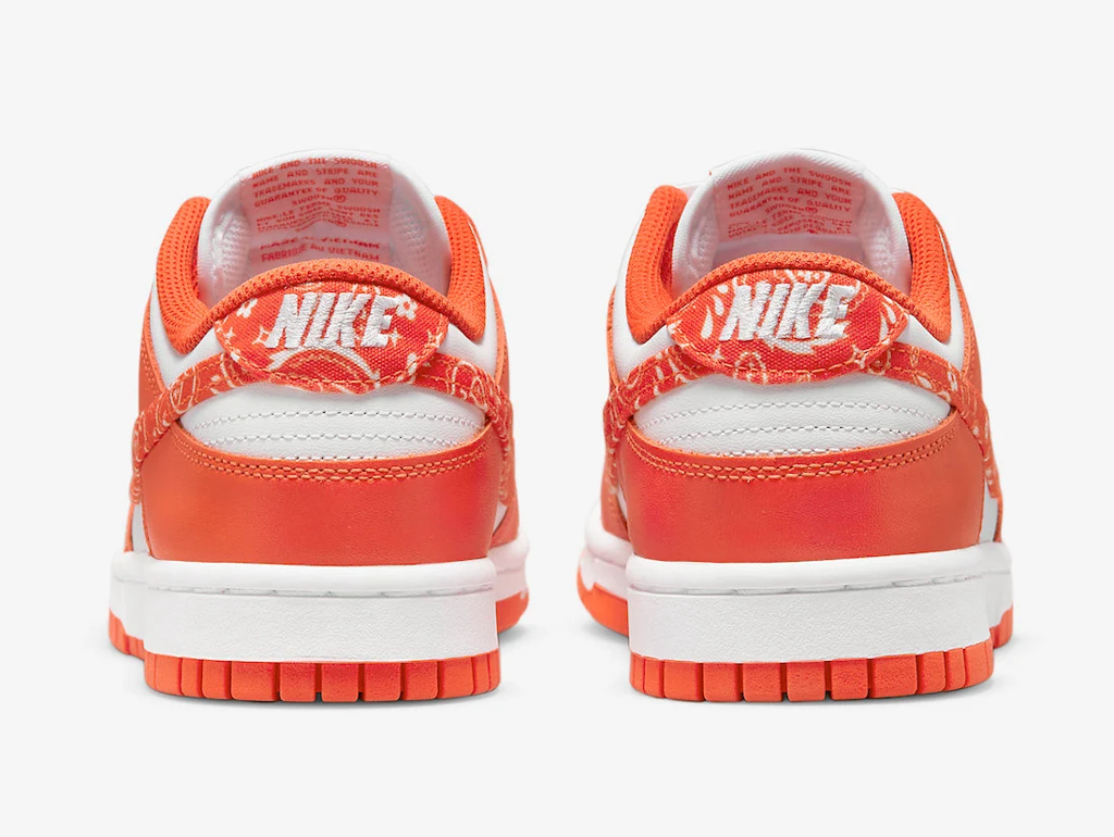 Giày Nike Dunk Low Essential 'Paisley Pack Orange' DH4401-103 - Ảnh 7