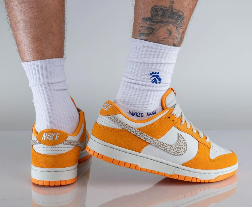 Giày Nike Dunk Low 'Safari Swoosh Kumquat' DR0156-800 - Ảnh 6