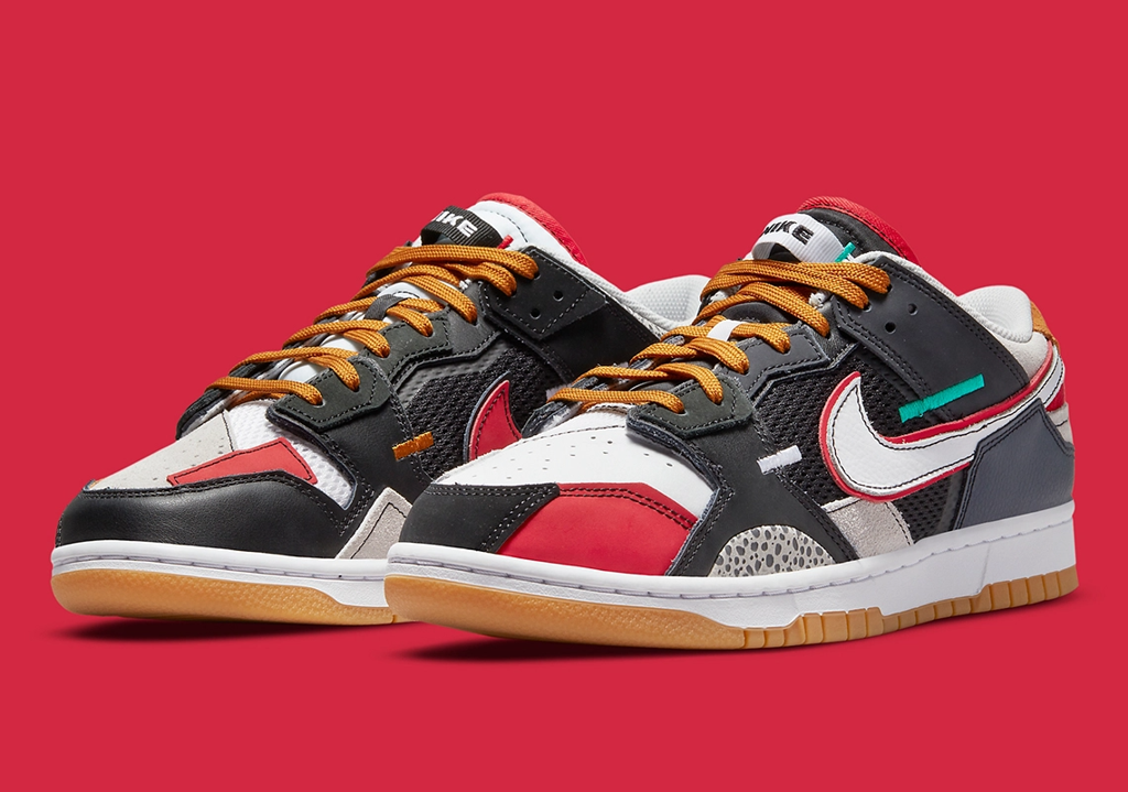 Giày Nike Dunk Low Scrap Premium 'University Red' DN1775-001 - Ảnh 2