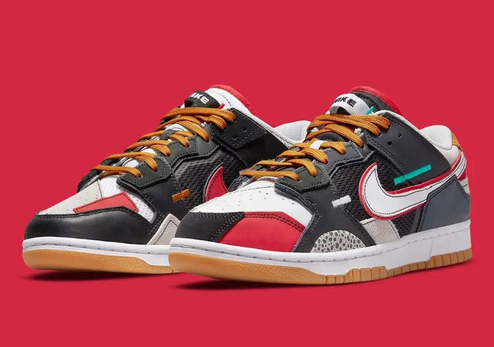 Alternative view of Giày Nike Dunk Low Scrap Premium 'University Red' DN1775-001
