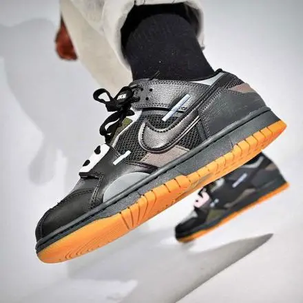 Giày Nike Dunk Low Scrap Black Gum DB0500-001 - Ảnh 6