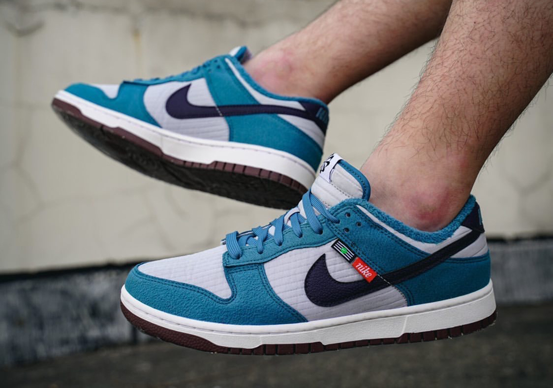 Giày Nike Dunk Low SE GS 'Toasty - Rift Blue' DC9561-400 - Ảnh 4