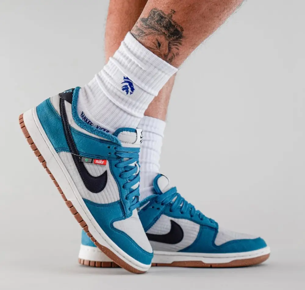 Giày Nike Dunk Low SE GS 'Toasty - Rift Blue' DC9561-400 - Ảnh 7