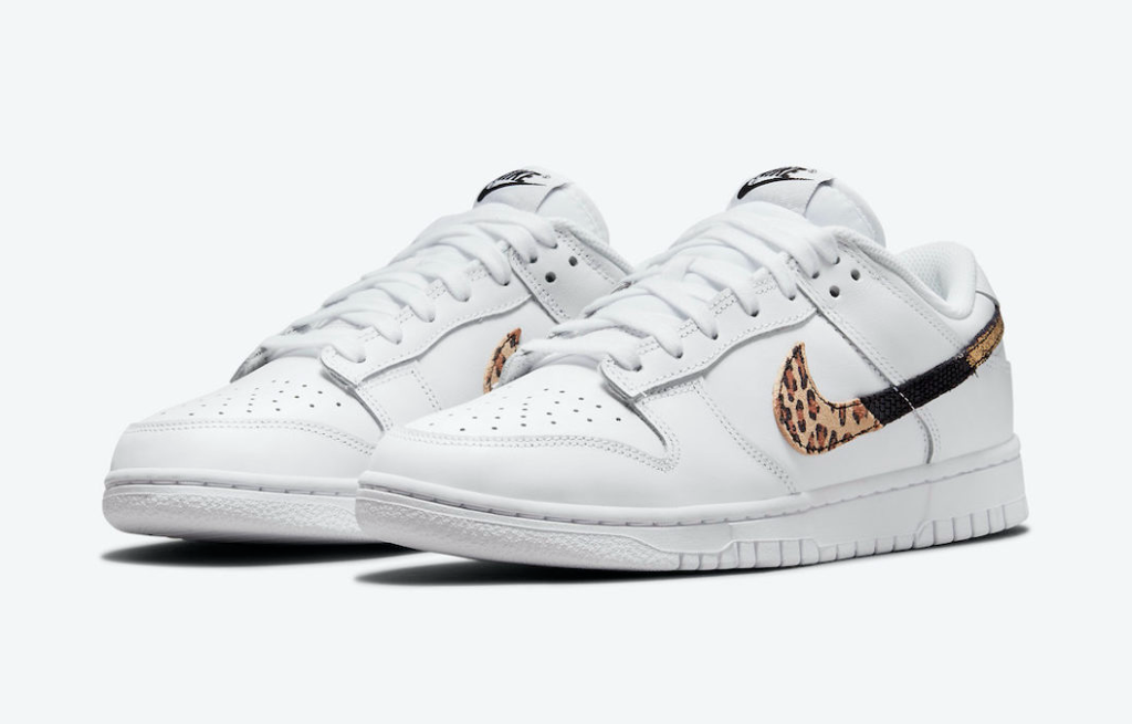 Giày Nike Dunk Low SE 'Animal Swoosh - White Leopard' DD7099-100 - Ảnh 2