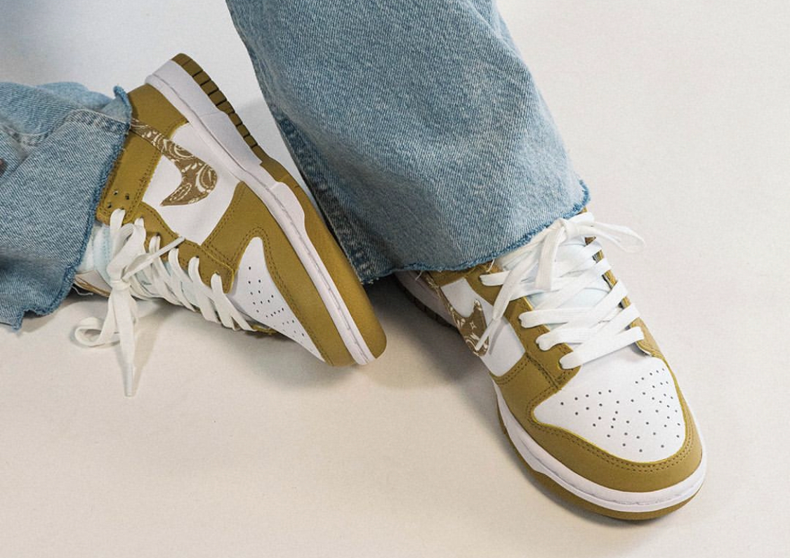 Giày Nike Dunk Low Essential 'Paisley Pack Barley' DH4401-104 - Ảnh 4
