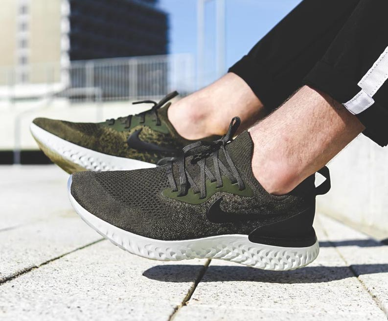 Giày Nike Epic React Flyknit 'Olive' AQ0070-300 - Ảnh 4