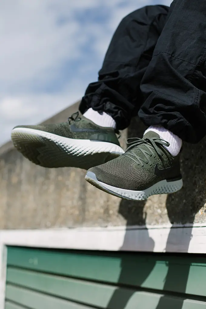 Giày Nike Epic React Flyknit 'Olive' AQ0070-300 - Ảnh 3