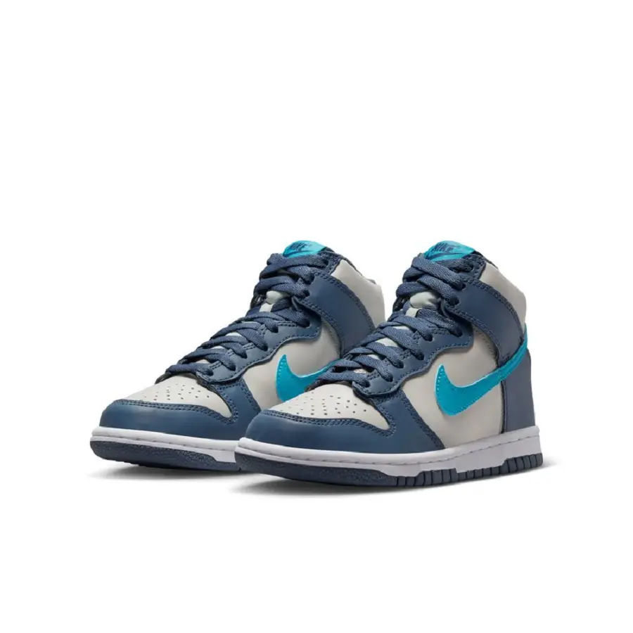 Giày Nike Dunk High Light Bone Diffused Blue (GS) DB2179-006 - Ảnh 4