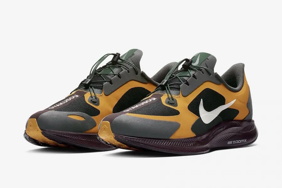 Alternative view of Giày Nike Gyakusou x Zoom Pegasus Turbo 'Gold Fir' BQ0579-700