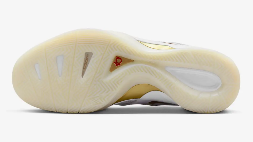 Alternative view of Giày Nike Zoom KD 3 Retro 'White Metallic Gold' DZ3009-100