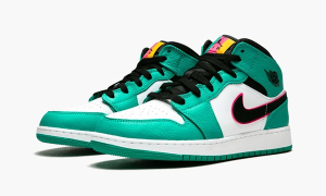 Alternative view of Giày Nike Air Jordan 1 Mid SE GS 'South Beach' BQ6931-306