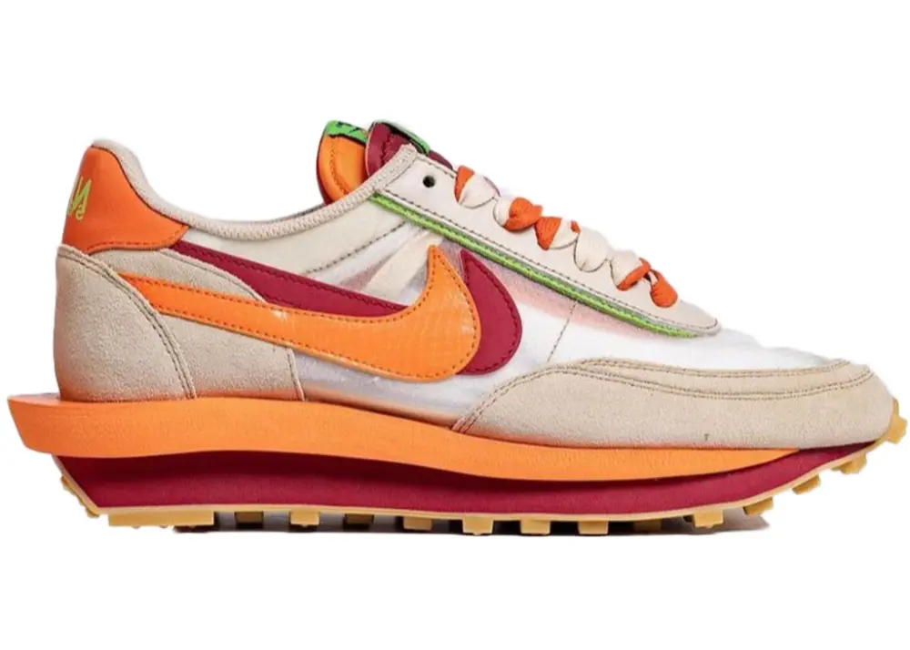 Giày Nike Sacai x Clot x LDWaffle 'Net Orange Blaze' DH1347-100