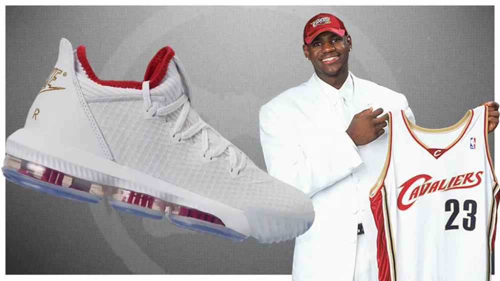 Alternative view of Giày Nike LeBron 16 Low 'Draft Night' CI2668-100
