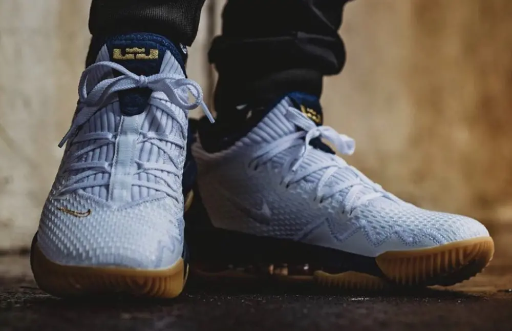 Giày Nike LeBron XVI Low 'American White' CI2668-101 - Ảnh 4