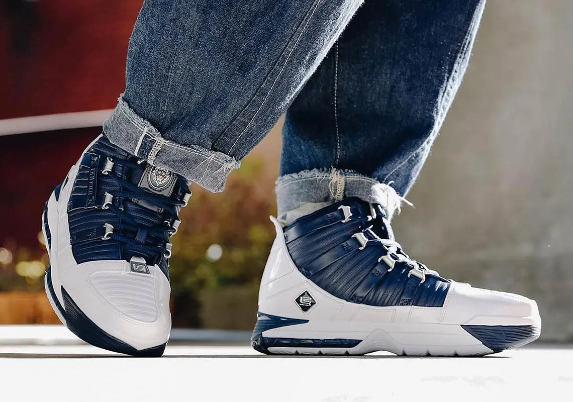 Giày Nike Zoom LeBron 3 Retro 'Midnight Navy' AO2434-103 - Ảnh 2