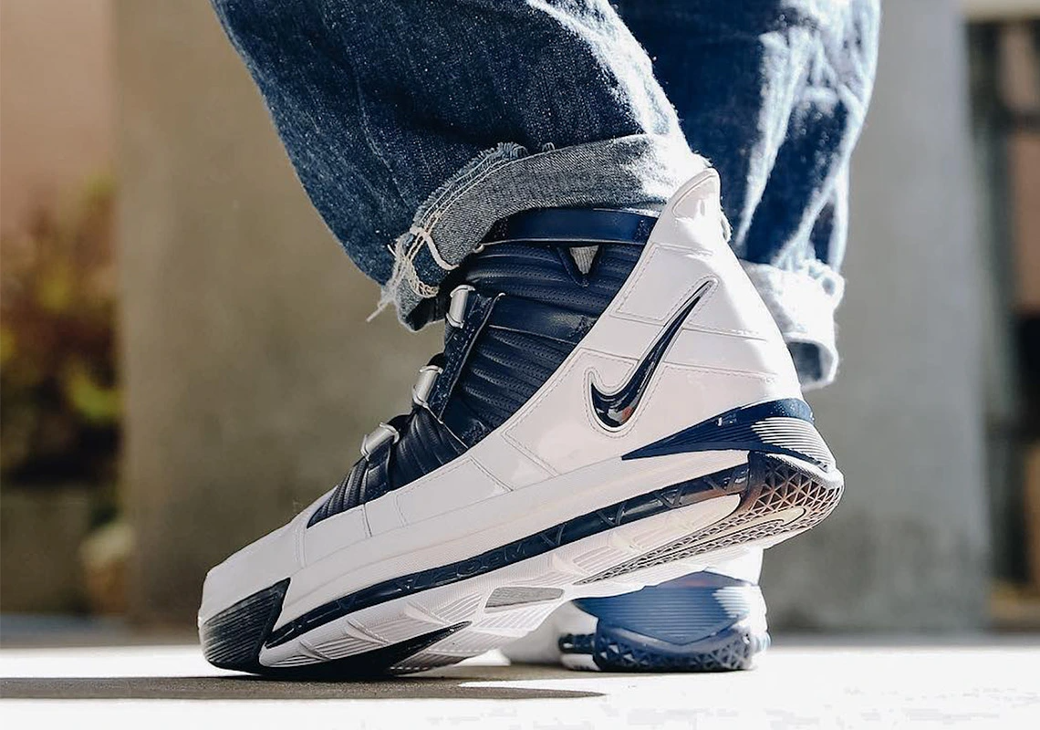 Giày Nike Zoom LeBron 3 Retro 'Midnight Navy' AO2434-103 - Ảnh 3