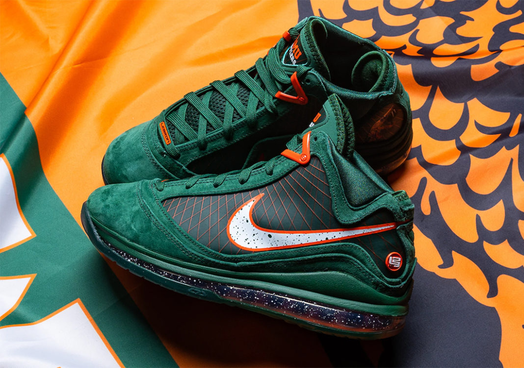 Giày Nike A&M University x LeBron 7 Retro 'Gorge Green' DX8554-300 - Ảnh 3